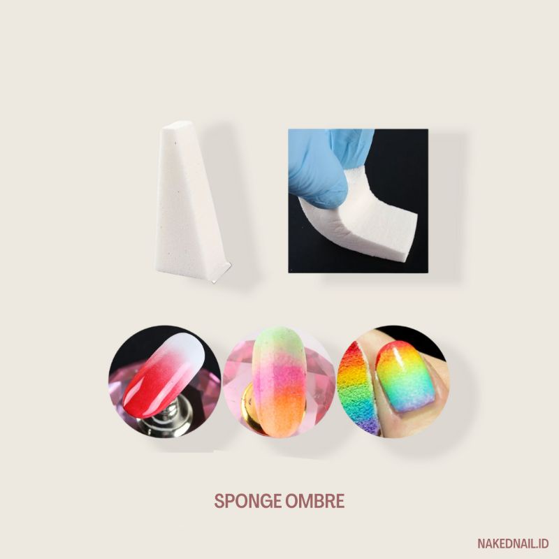 spons ombre kuku nail art spon ombre spons gradasi kuku sponge nail nailart nail art