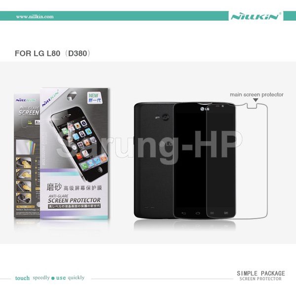 Nillkin Antiglare Screen Protector LG L80 Dual D380 Murah