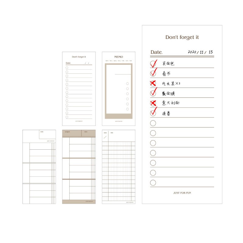 Todays Paragraph Series Memopad / Memo Tempel Motif Simple Lucu Unik Murah-8