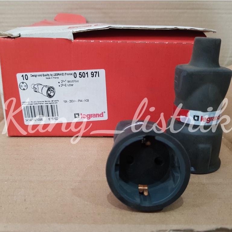 Socket Karet Tahan Air Legrand / Kontra Steker Arde Karet Legrand 501971