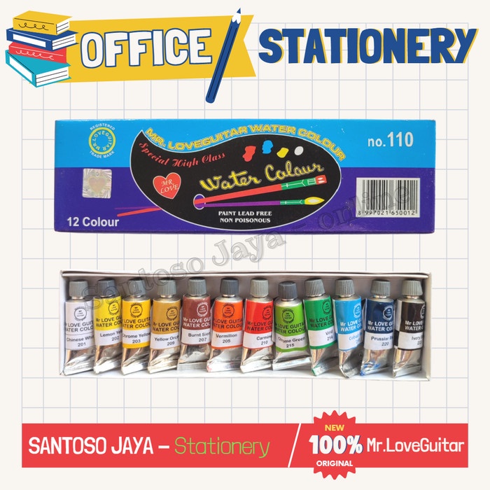 

Cat Air MR.LOVEGUITAR 12 Warna - Water Colour MR LOVE GUITAR No.110