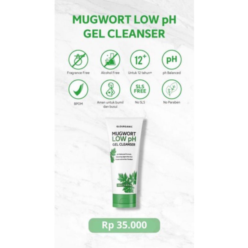 GLOURGANIC MUGWORT LOW PH GEL CLEANSER 100ML