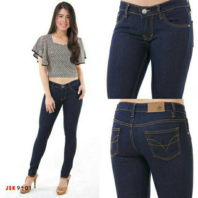 (SIZE 27 SAMPAI 42)CELANA PANJANG SKINNY JEANS WANITA TRENDY & MODIS DENIM BIG SIZE PRODUK JSK