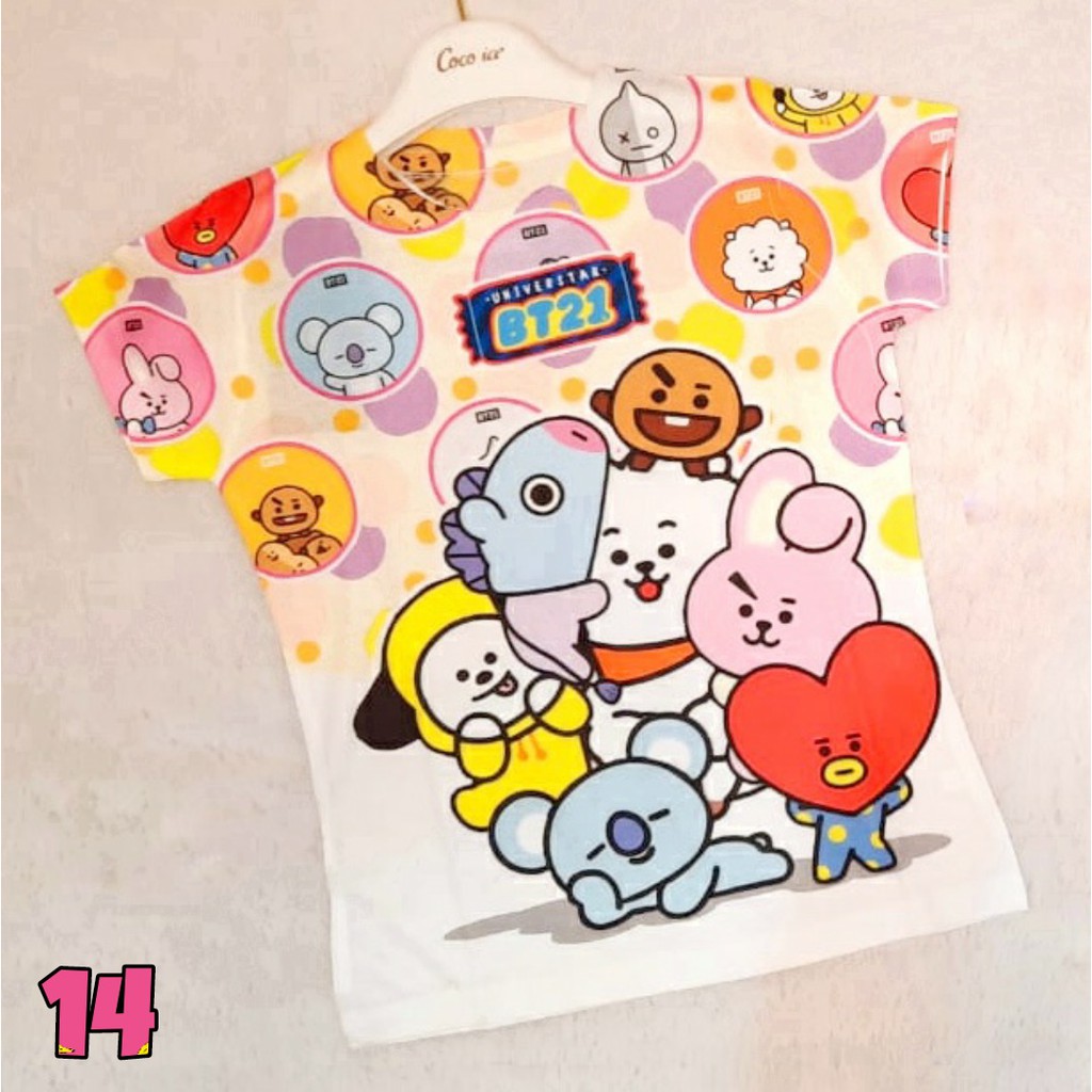 Coco Ice Kaos Anak BT21 BTS