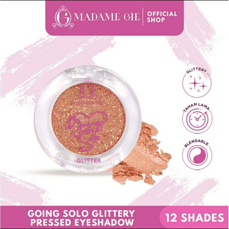 Madame Gie going solo Glittery Pressed eyeshadow