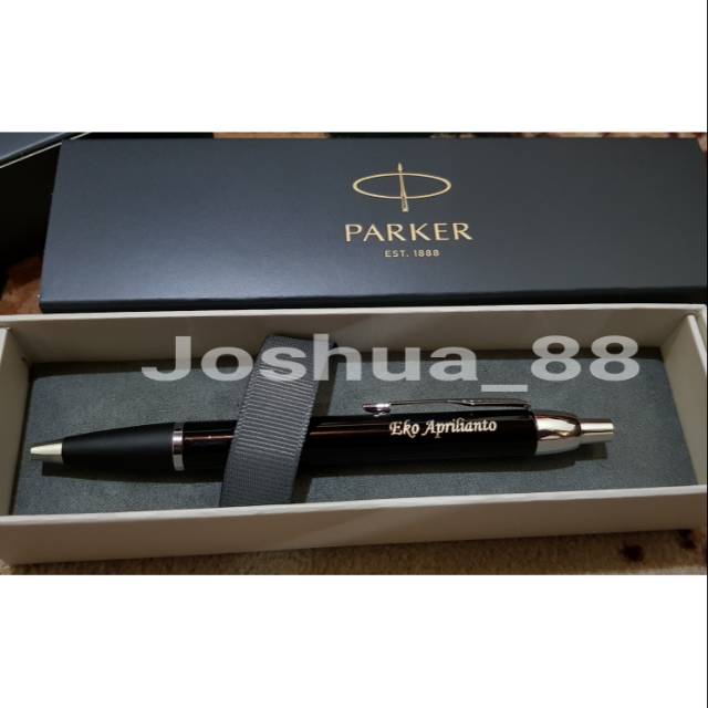 

Pulpen Parker IM Original Silver Black Gratis Bisa Ukir Nama Sendiri