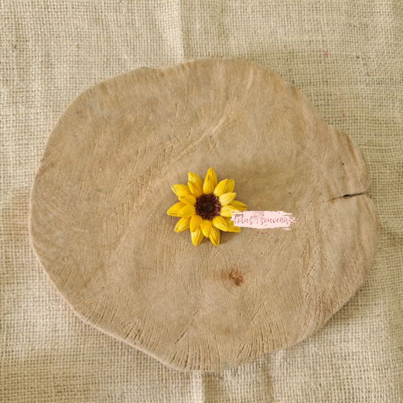 Bunga klobot matahari | Bunga klobot jagung | Bunga artificial | bunga klobot | Bunga mahar-Kuning kecil