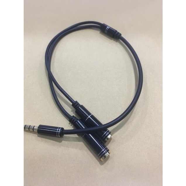 Kabel Splitter Audio Jack 3.5MM 1 Male to 2 Female Connector