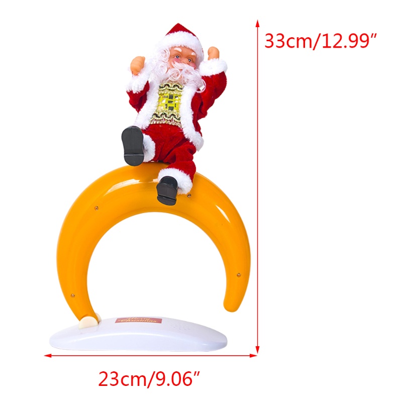Zzz Mainan Boneka Santa Claus Elektrik Dengan Musik Untuk Dekorasi Rumah / Pesta / Festival / Hadiah Ulang Tahun