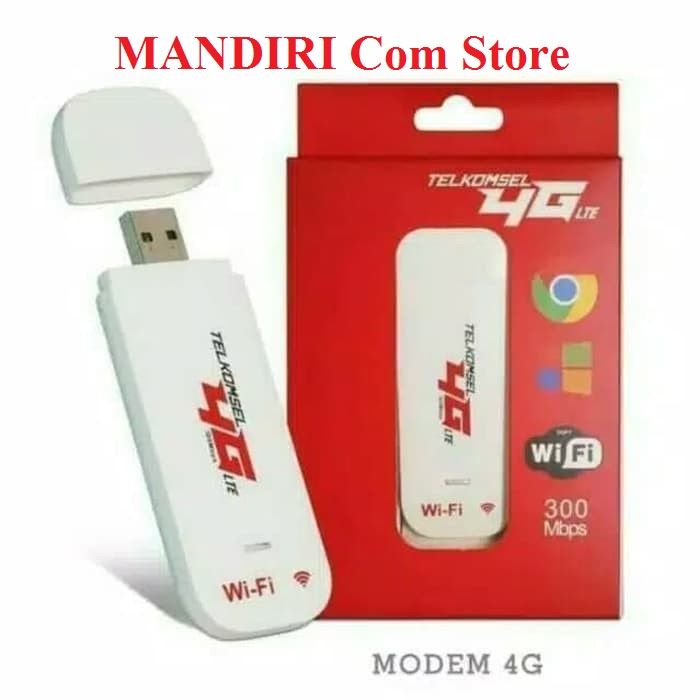 USB MODEM Wifi 4G LTE Telkomsel FLASH 300Mbps Unlock GSM