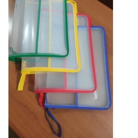 

Best - 6pcs map zipper zipper bag map jala Map plastik map plastik murah