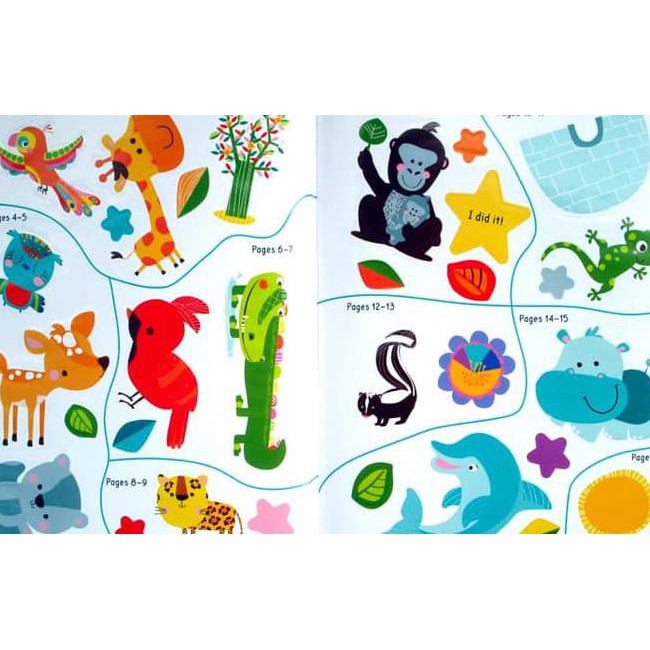 

WILD ANIMALS STICKER ACTIVITY BOOK - BIG STICKERS FOR LITTLE HANDS KODE 300