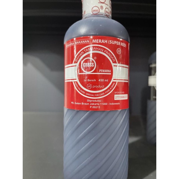 

cross pewarna makanan (merah)450ml ---NEW---
