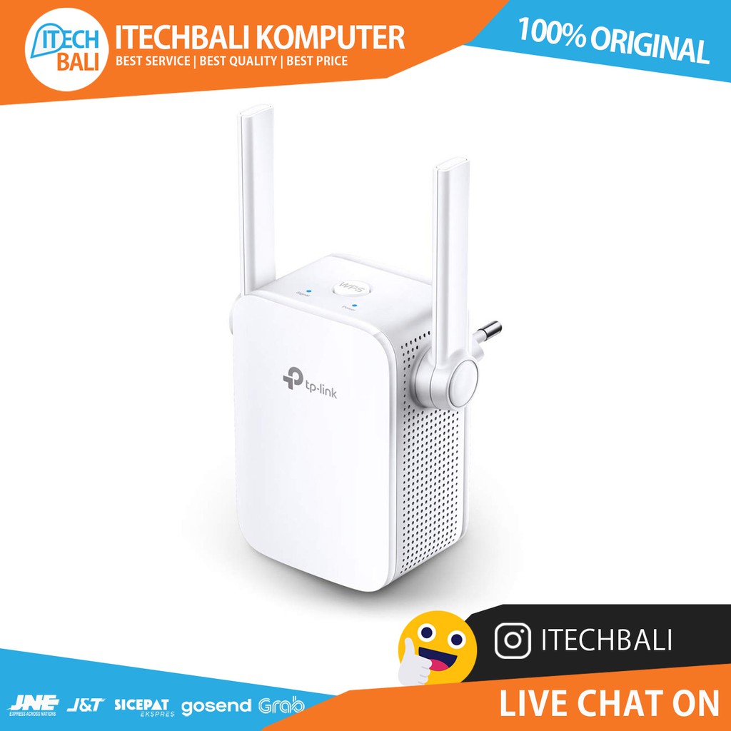 Wi-Fi Range Extender TP-LINK TL-WA855RE 300Mbps Original | ITECHBALI