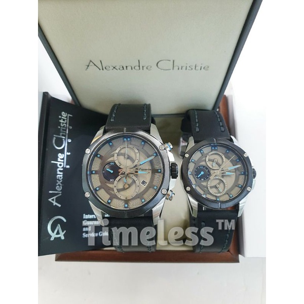 Jam tangan Couple Alexandre Christie AC 6589 MC Silver