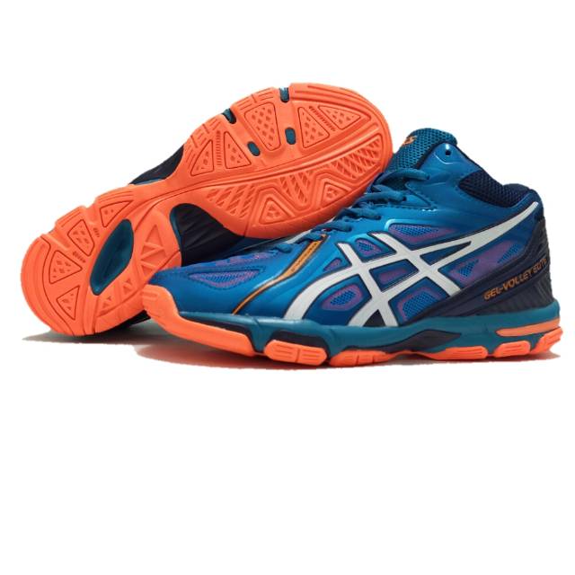  sepatu  volly  ball asics  gel  elite 3 sepatu  olahraga 