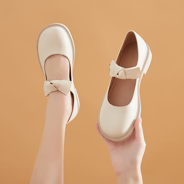 Sepatu Lolita putih Jepang Mary Jane sepatu JK