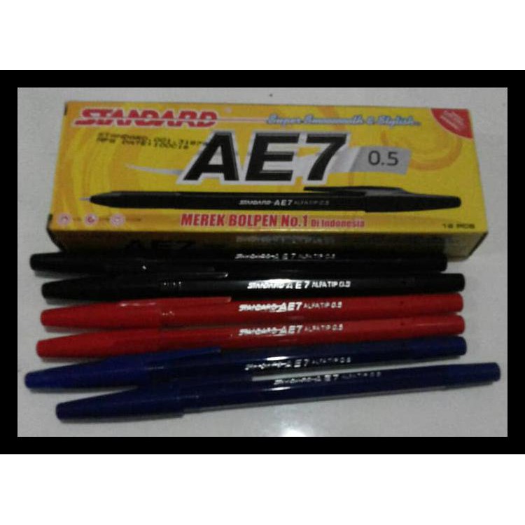 

Big Sale Pulpen Standard Ae7 / Pen / Ballpoint Hitam Biru Merah - Hitam Keren