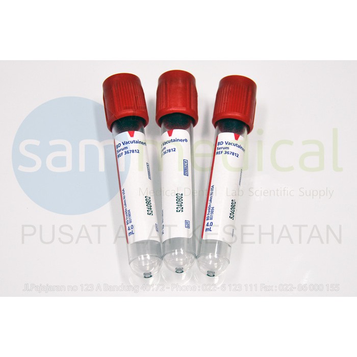 Jual BD Vacutainer Tabung SERUM Tabung Darah Vakum 4 ml