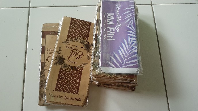 Amplop Lebaran Coklat Minimalis 10pc