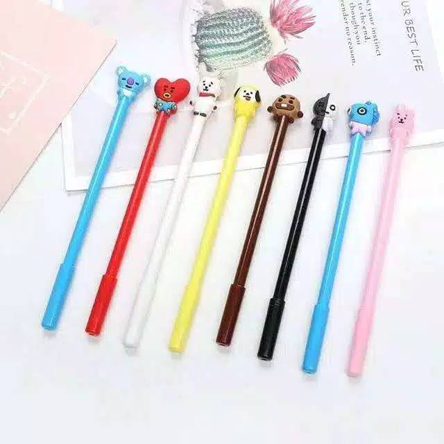 

Pulpen Kpop BTS black ink gel pen