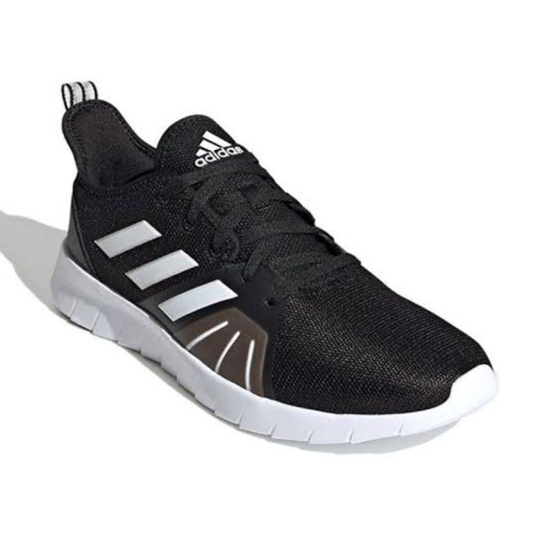 Adidas Asweerun 2.0 running shoes black sepatu lari hitam pria wanita sekolah