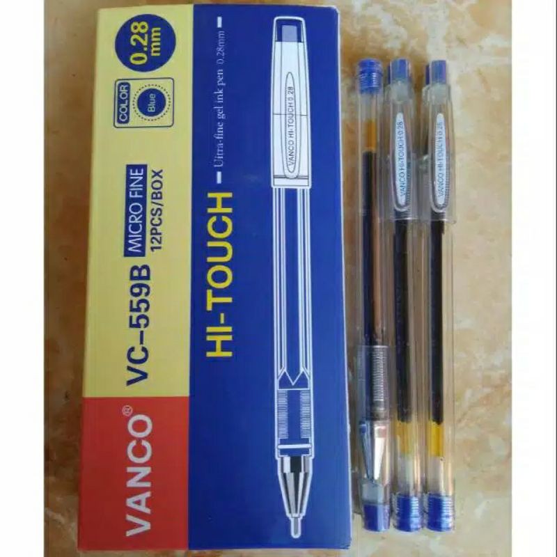 

bolpen /polpen VANCO hi-touch 0.28 biru