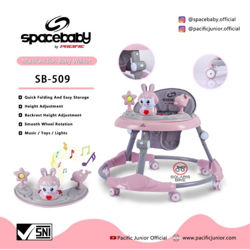 BABY WALKER SPACEBABY SB 506 509 513 BY PACIFIC