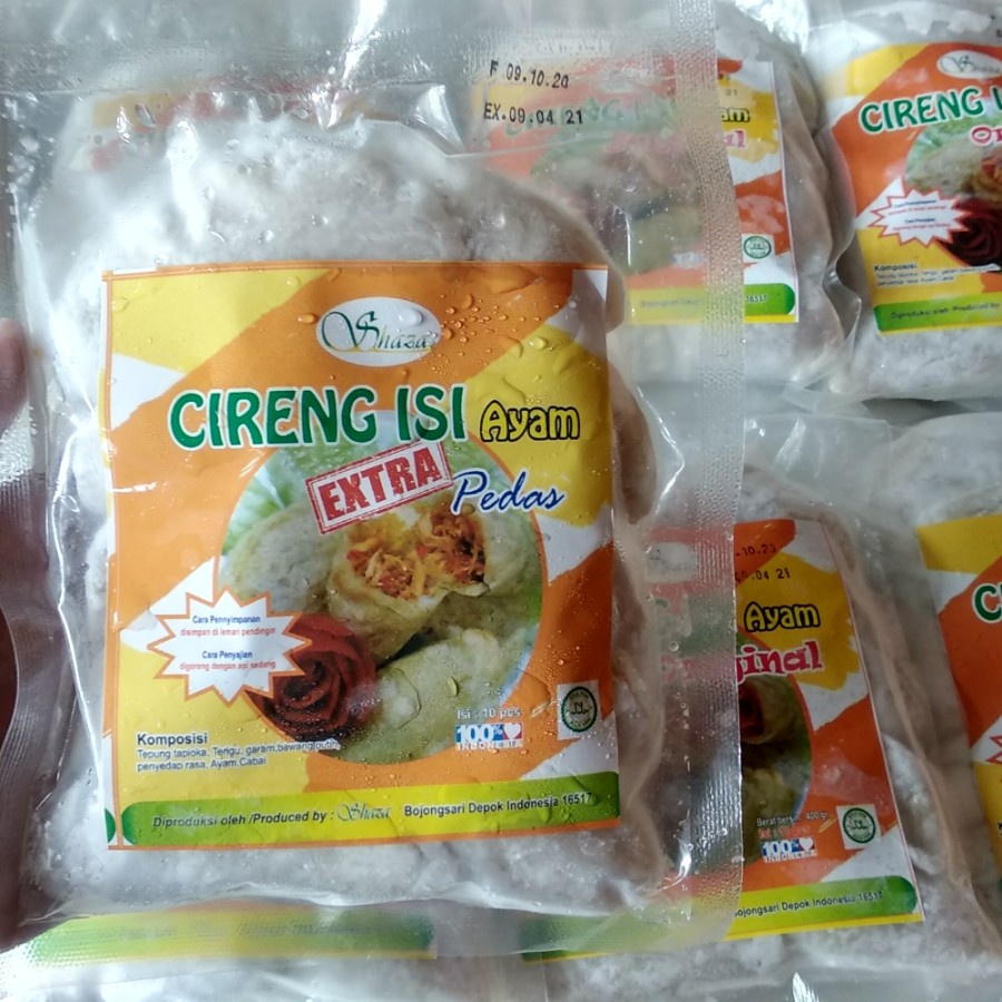 

cireng isi ayam isi 10 pedas