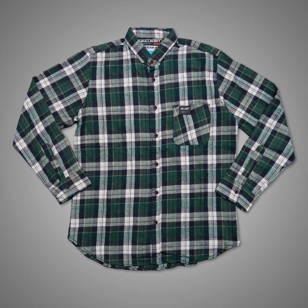 Kemeja Distro Pria Wanita Kemeja Flanel Original Lokal Brand Motif Kotak Kotak