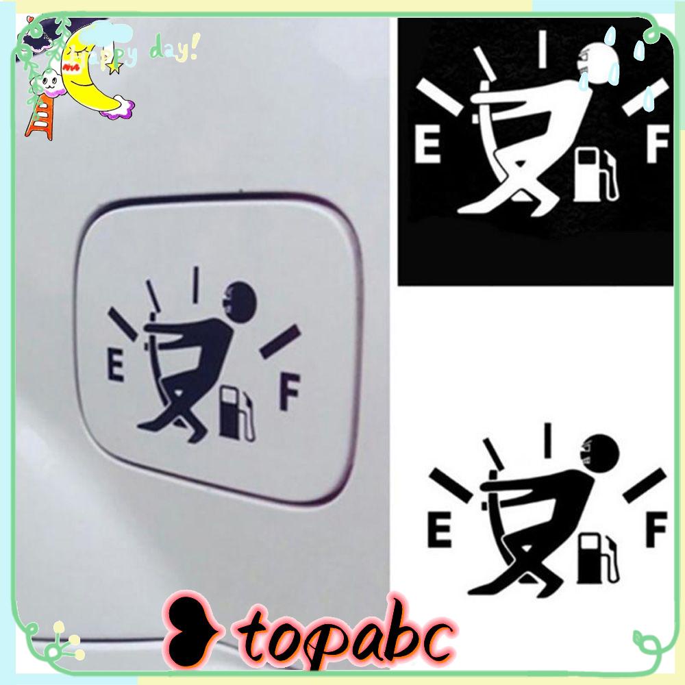 Top 1 Pcs Sticker Decal Reflektor Dekorasi Tutup Tangki Bahan Bakar Mobil Motif Tulisan Lucu