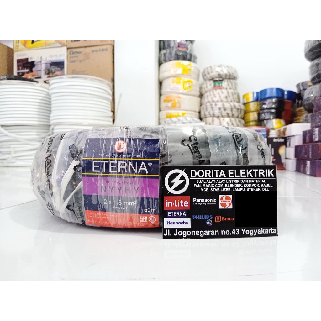 Kabel ETERNA NYYHY 2x1,5 per Meter