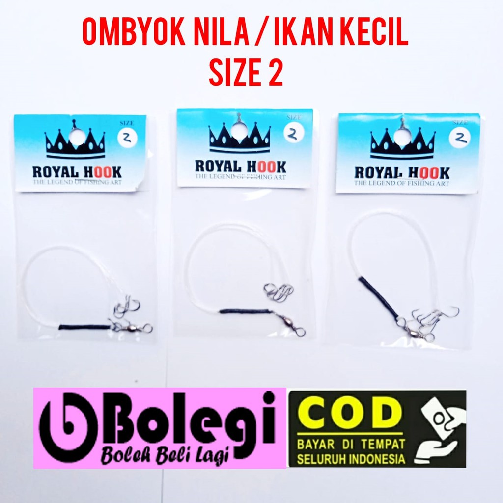 KAIL OMBYOK IKAN NILA / IKAN KECIL UKURAN KAIL 2 PANCING