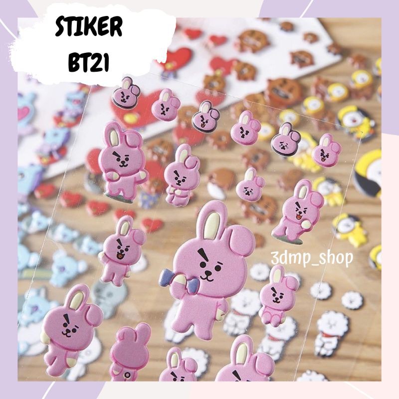 Stiker BT21 Cooky Mang Tata Van Chimmy Koya Shooky Rj