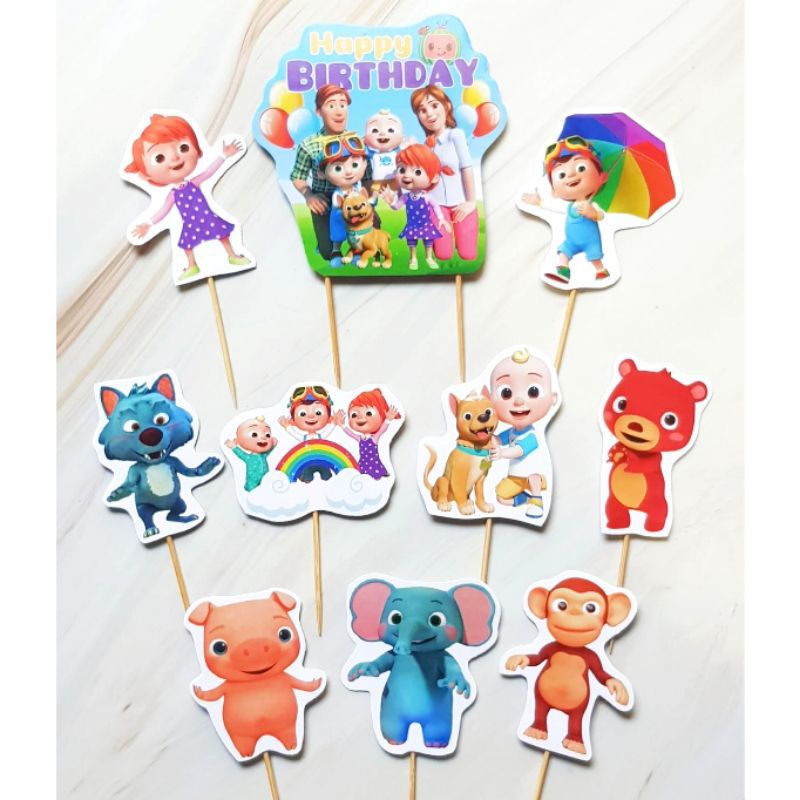 [READY] CAKE TOPPER TERMURAH CAKE TOPPER NEW COCOMELON | COCO MELON | CAKE TOPPER COCO MELON TERMURA