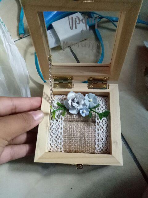 Kotak Cincin Kayu . Kotak Mahar . Ring Bearer . Kotak Cincin Terrarium . Mahar . Seserahan