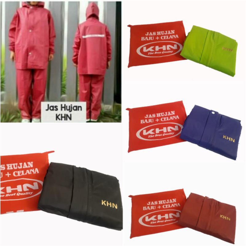 Jas Hujan KHN Jaket Celana Original Good Quality