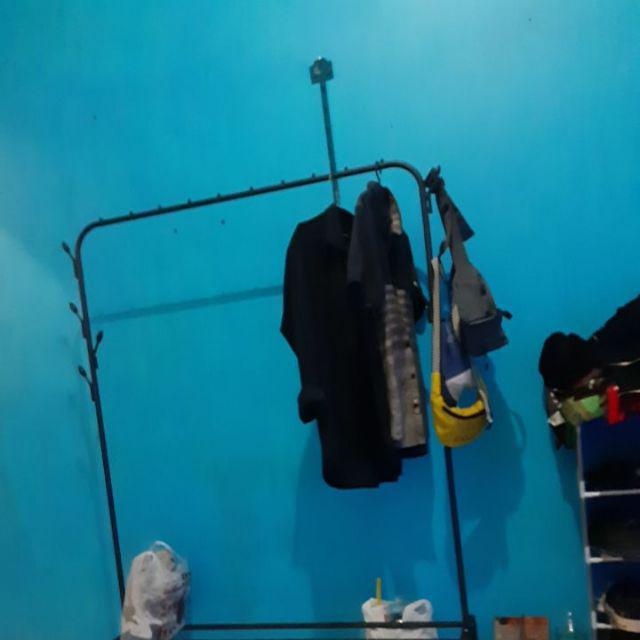 Gantungan Baju Berdiri Rak Hanger Berdiri Stand Hanger Serbaguna Mp373