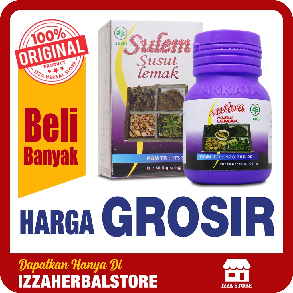 GROSIR Pelangsing BADAN ALAMI CEPAT AMAN SULEM SUSUT LEMAK HERBAL - ORIGINAL BPOM