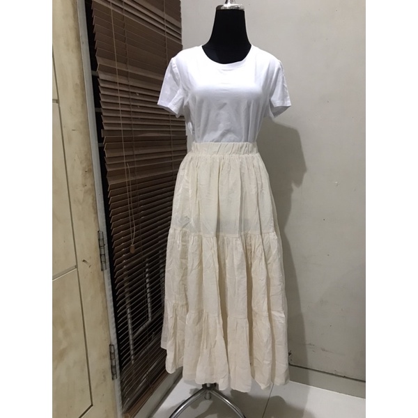 Rok Korea Panjang Krem