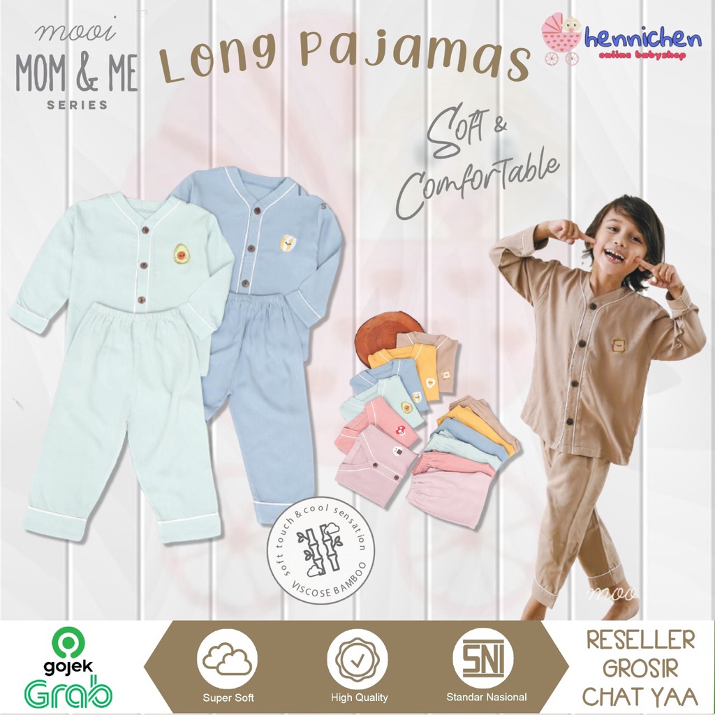 PROMO 7.7 PROMO BAJU LEBARAN MURAH MOOI LONG PAJAMAS SETELAN BAJU PIYAMA PANJANG ANAK BAJU TIDUR ANAK SIZE 1-10 TAHUN