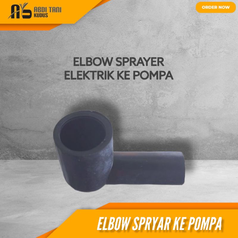 ELBOW SPRAYER ELEKTRIK KE POMPA | KONEKTOR KARET POMPA SPRAYER ELEKTRIK | SAMBUNGAN SPRAYER KE POMPA
