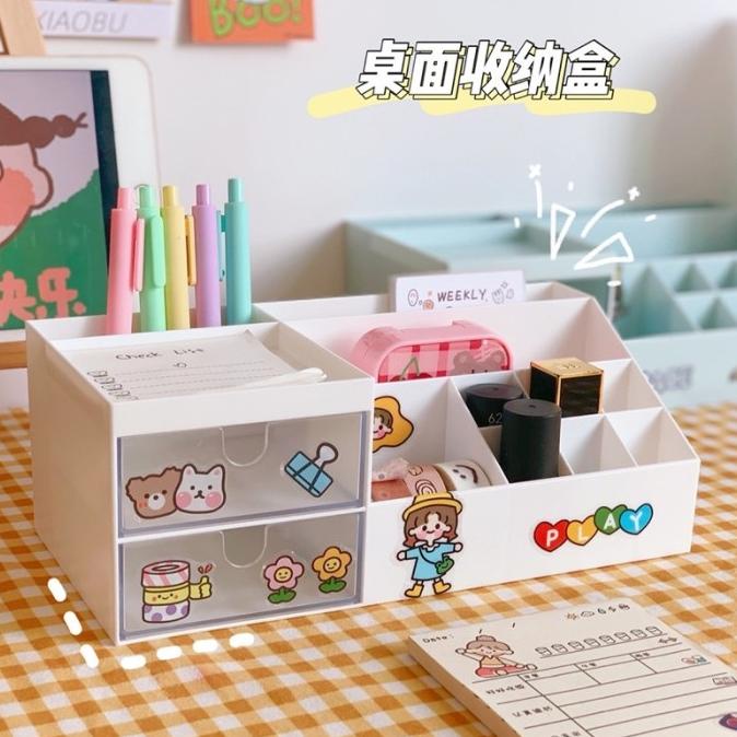 

cute desk organizer stationery tempat penyimpanan alat tulis imut