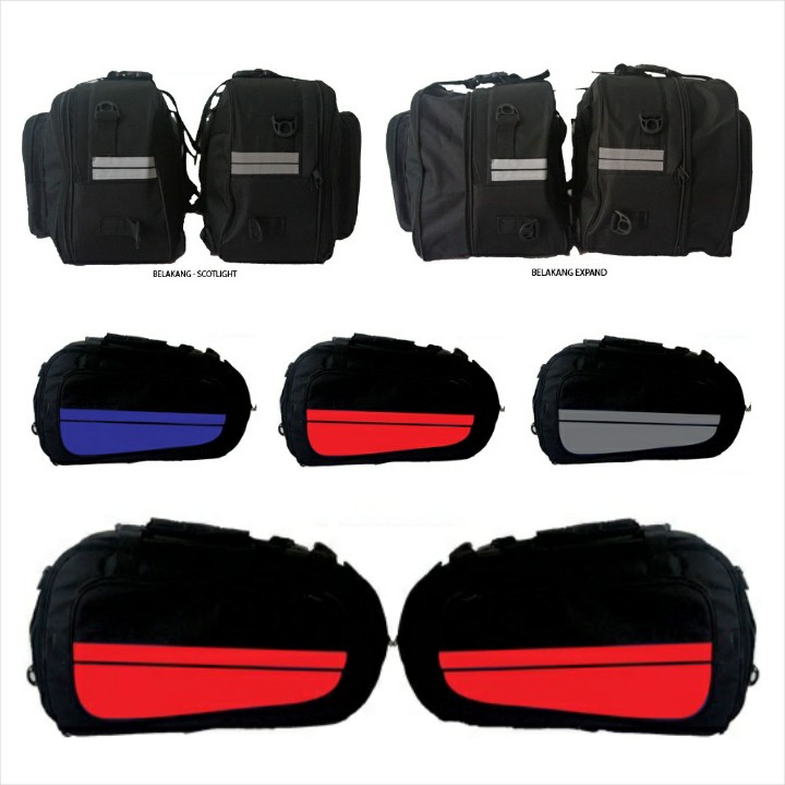 Side Bag / Tas Samping Motor Multifungsi FUNCOVER Sidebag Oval