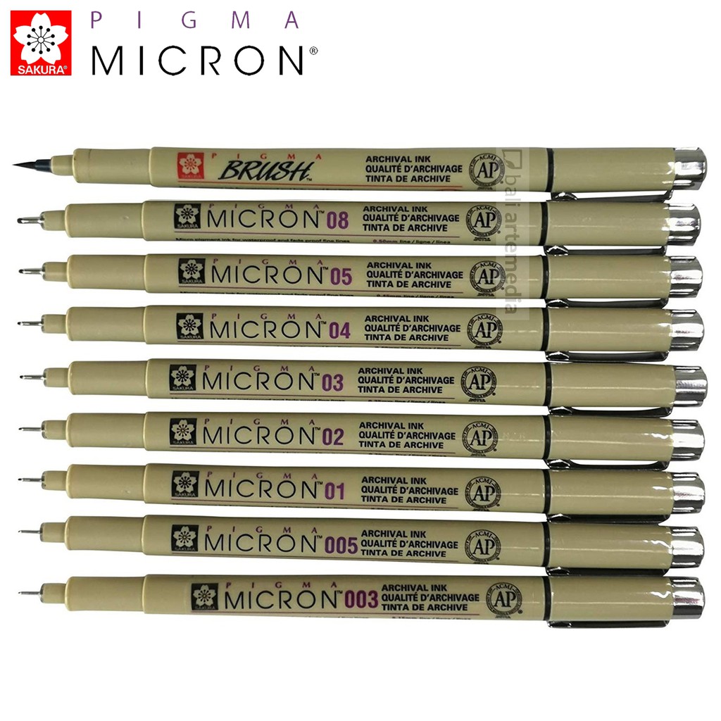 SAKURA Pigma Micron set of 9