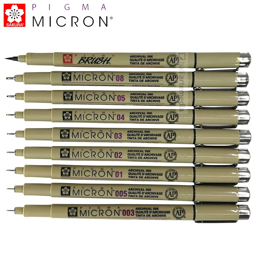 SAKURA Pigma Micron set of 9