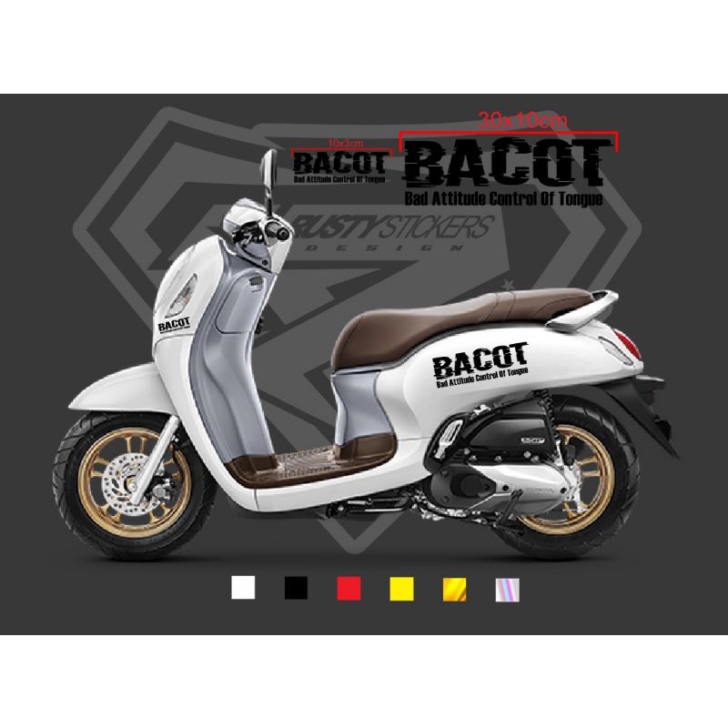 Sticker Cutting BACOT (Scoopy,Fino,nmax)