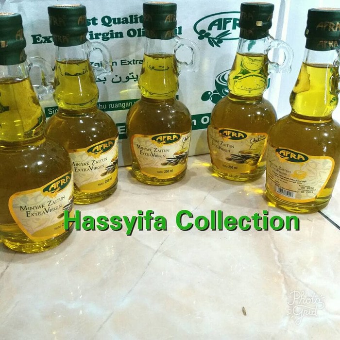 

New Arrival Zaitun Afra 250ml 100% Extra Virgin Kemasan Handle Murah!