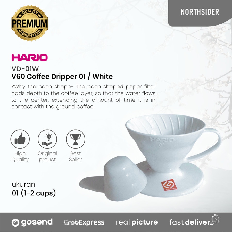 HARIO V60 PLASTIC COFFEE DRIPPER | Dripper Kopi