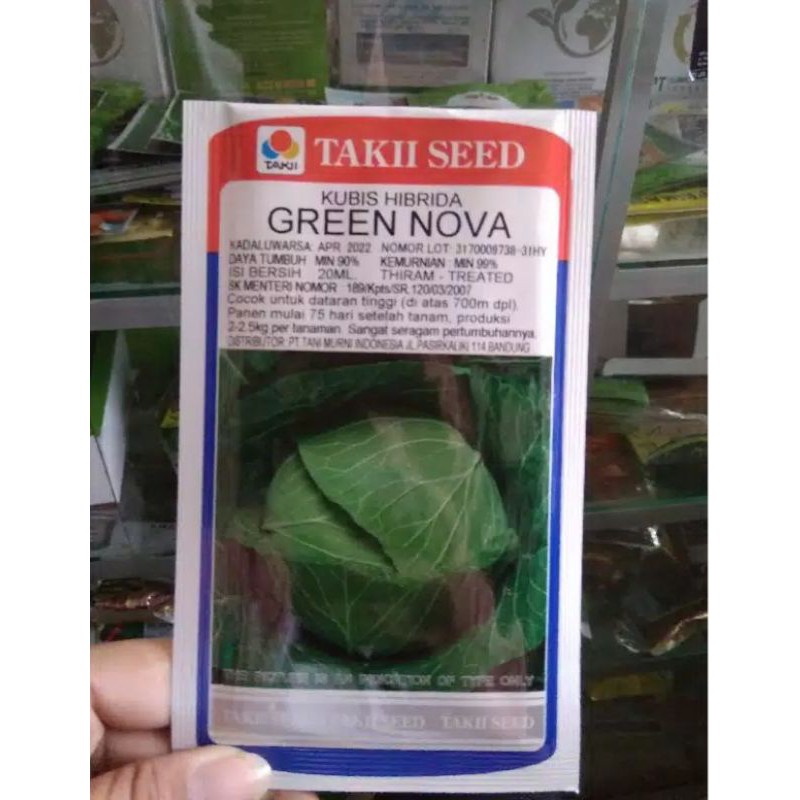 Benih Kubis/kol Green nova 20ml Original